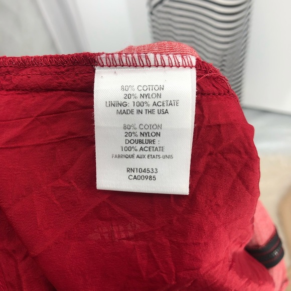 Nanette Lepore Grand Entry Blouse Red Medium - Picture 5 of 6